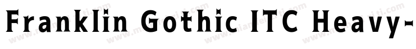 Franklin Gothic ITC Heavy字体转换